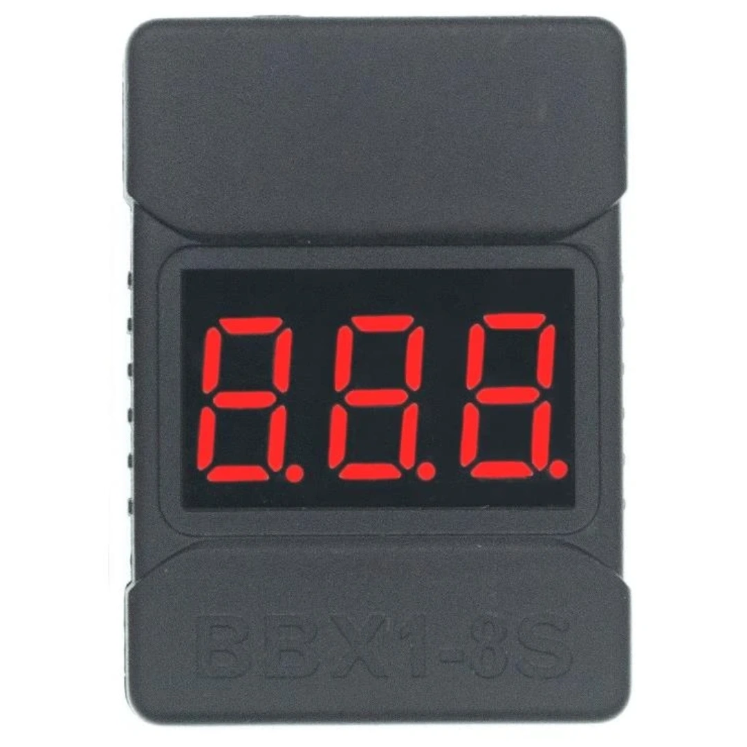 1-8s LiPo Voltage Checker w/ Low Voltage Safety Alarm Buzzer Speaker